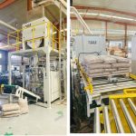 15KG木颗粒称重灌装装袋码垛线准备发货